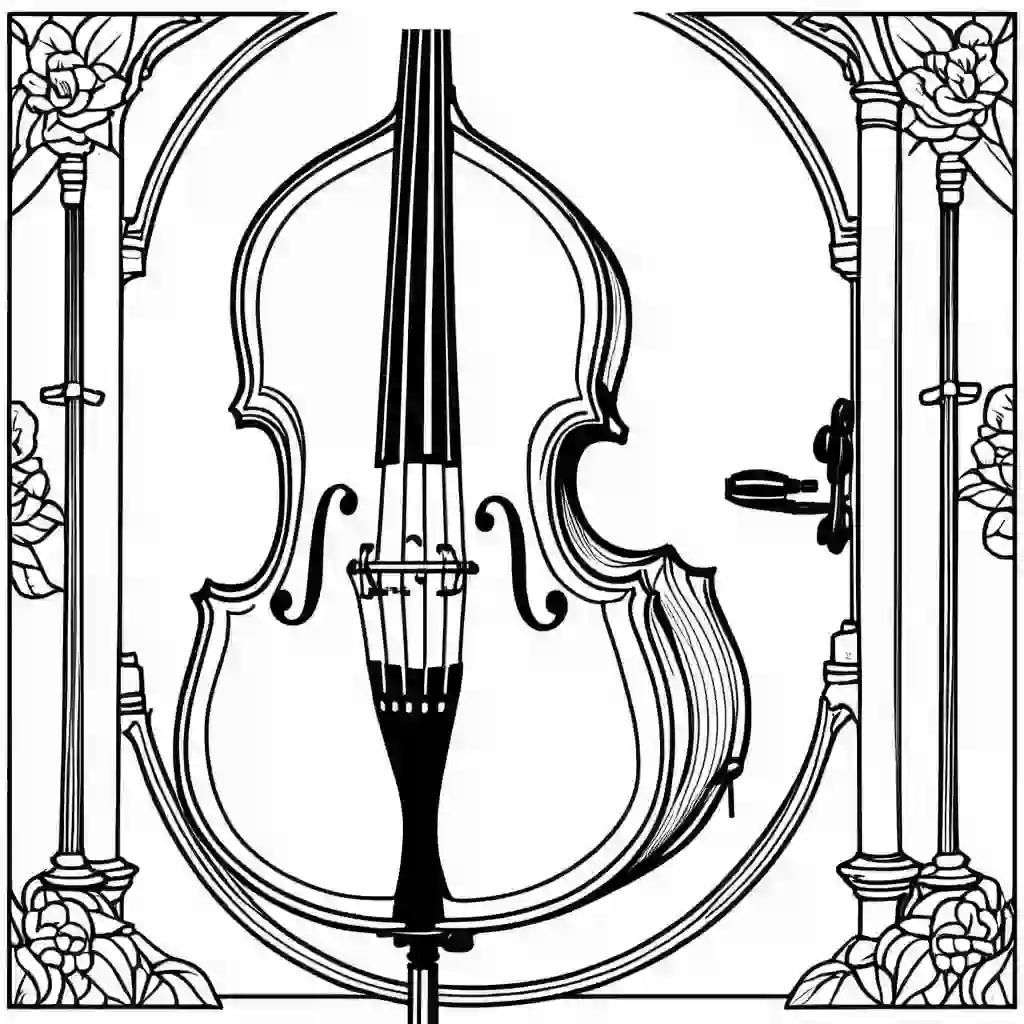 Double Bass coloring pages